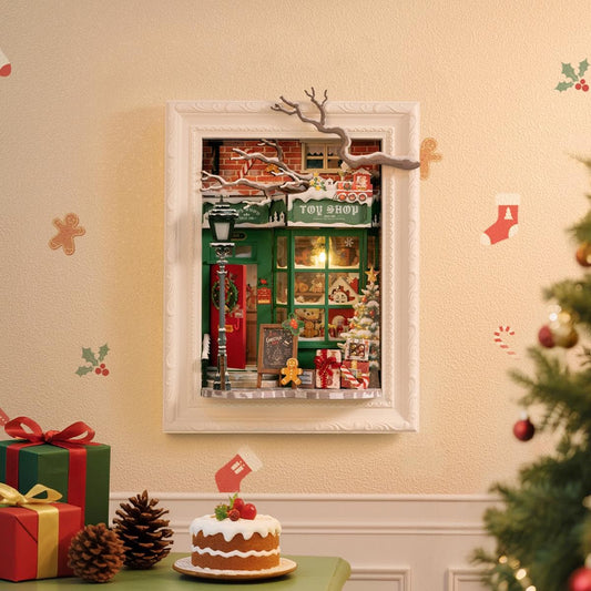 ROKR Rolife Santa’s Toy Shop Miniature Room 3D Wooden Puzzle DP006