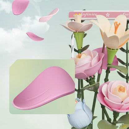 ROKR Blooming Bouquet 3D Puzzle DIY LED Flower Arrangement Model Kit AF01D