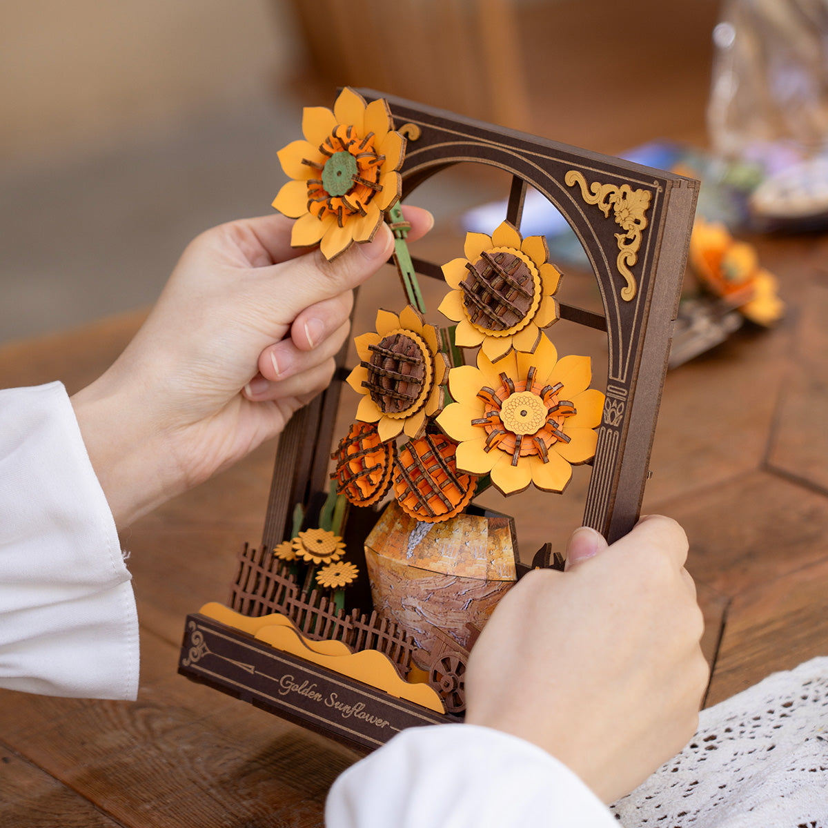 Rowood Golden Sunflower 3D Wooden Puzzle TH002