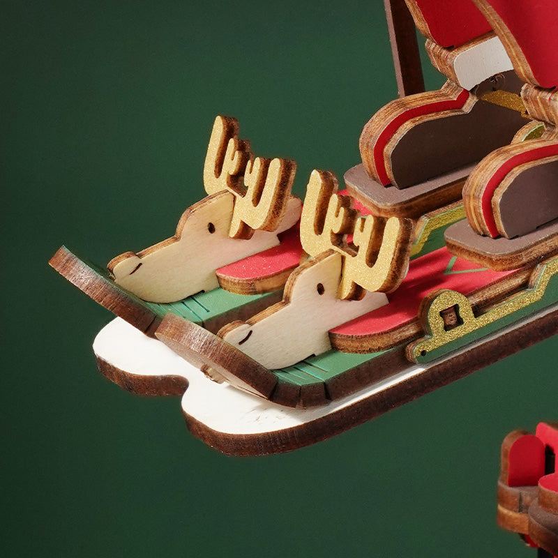 ROKR Santa on Skis Pendulum Balance Toy 3D Puzzle MCD06