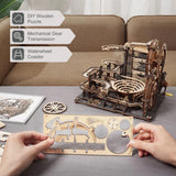 ROKR Marble Night City 3D Wooden Marble Run Mechanical Puzzle DIY Kit