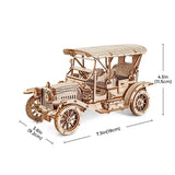 Rokr Vintage Car 3D Wooden Puzzle – Antique Runabout Model