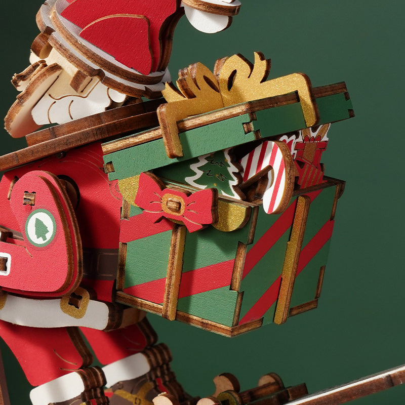 ROKR Santa on Skis Pendulum Balance Toy 3D Puzzle MCD06