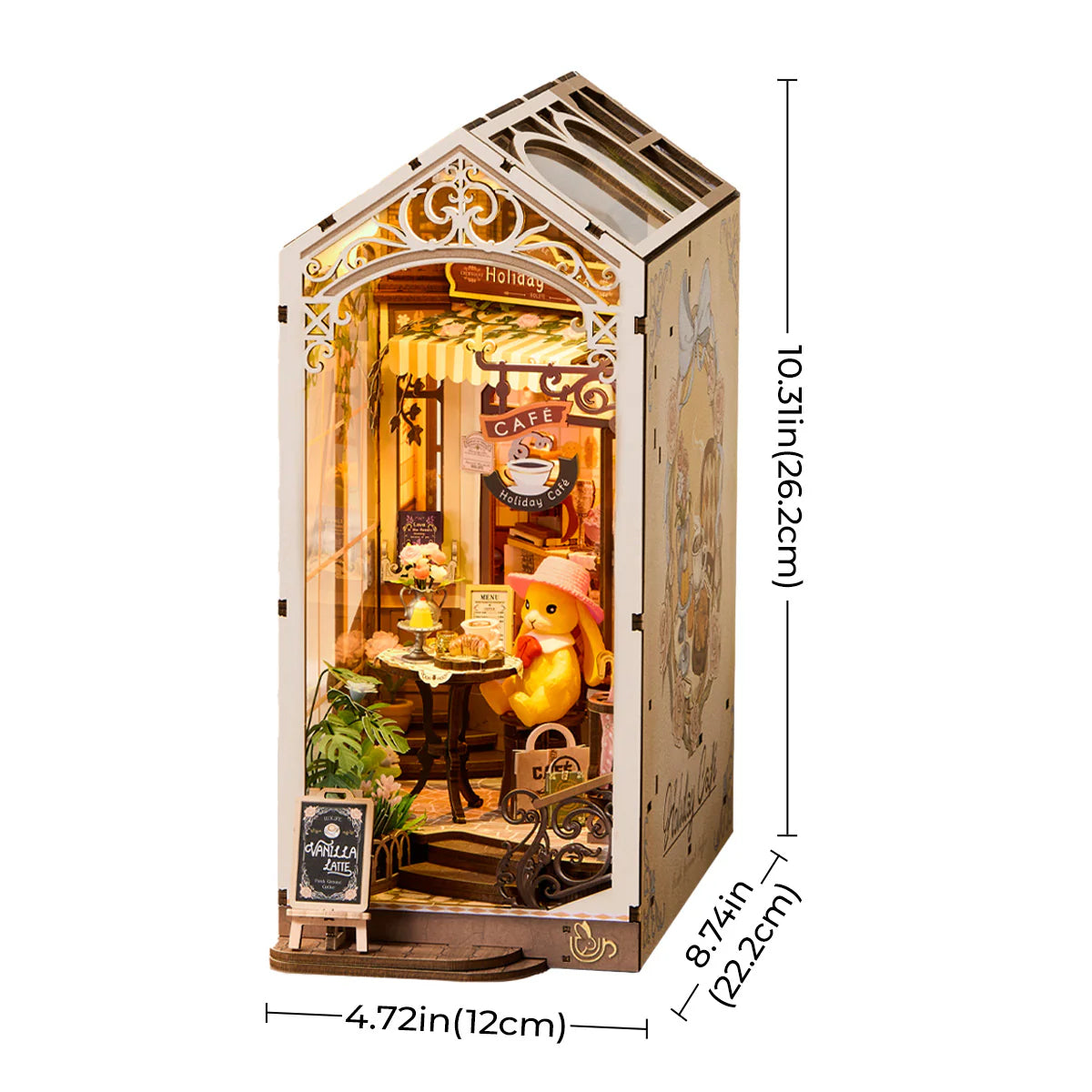 Rolife Holiday Cafe DIY Book Nook Shelf Insert TGB15