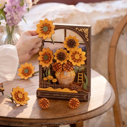 Rowood Golden Sunflower 3D Wooden Puzzle TH002