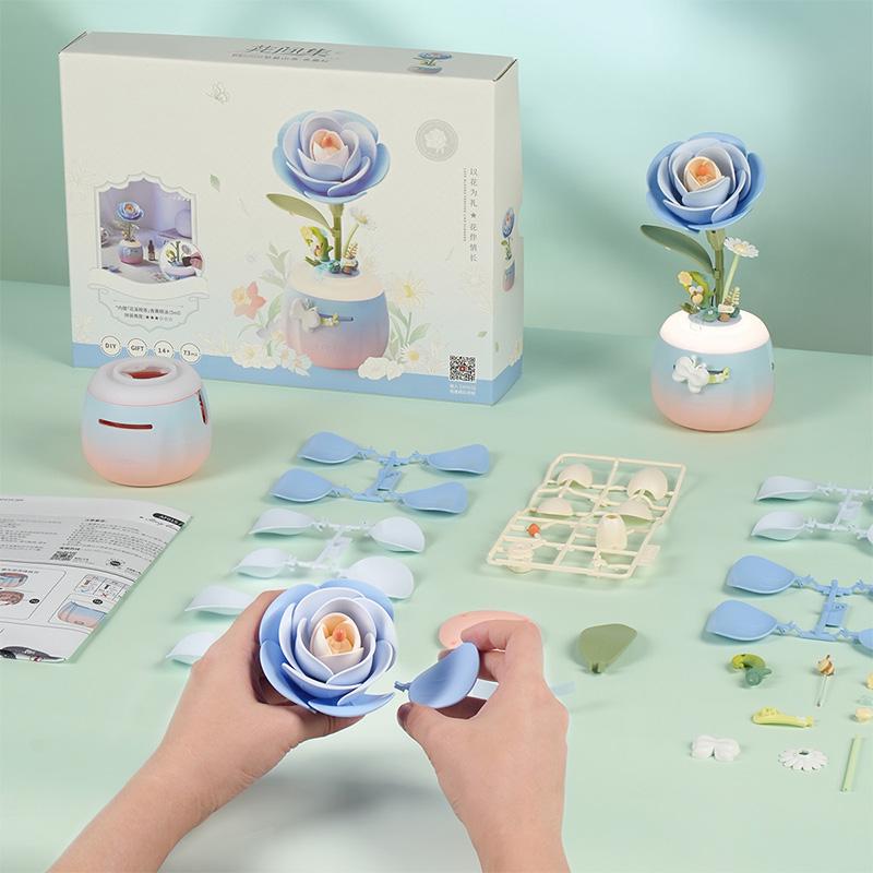 ROKR Starry Camellia Night Lamp 3D Puzzle AF01S