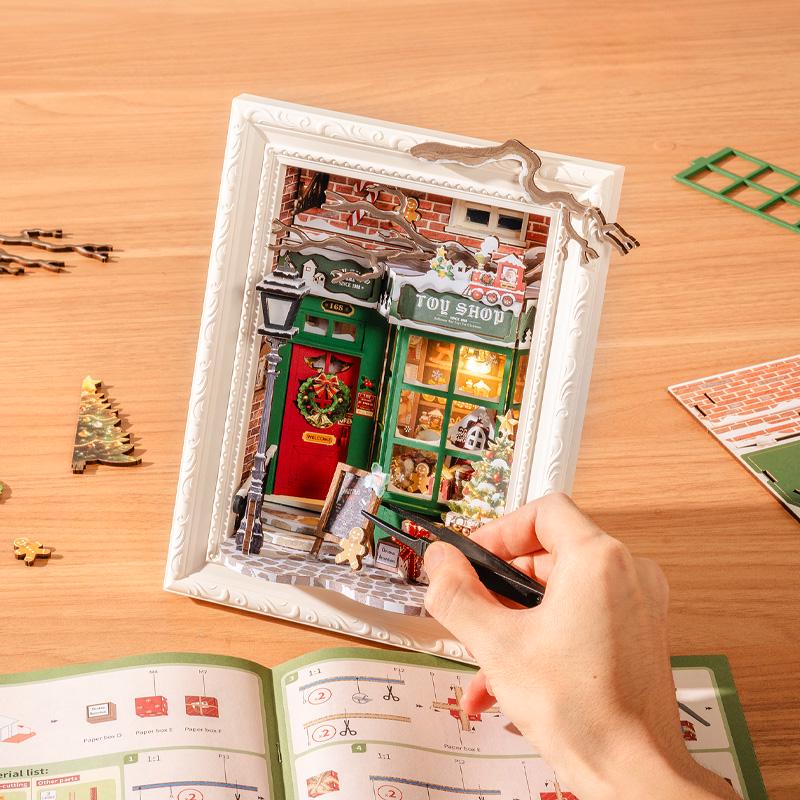 ROKR Rolife Santa’s Toy Shop Miniature Room 3D Wooden Puzzle DP006