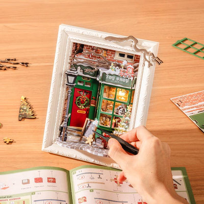 ROKR Rolife Santa’s Toy Shop Miniature Room 3D Wooden Puzzle DP006
