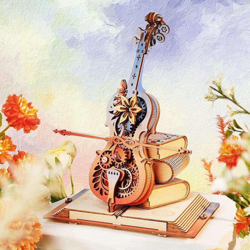 ROKR Symphony of Gorgeous Dreams 3D Wooden Music Box Puzzle AMK63M