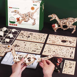 ROKR Velociraptor Wooden Dinosaur 3D Puzzle LD01-DIY Gift