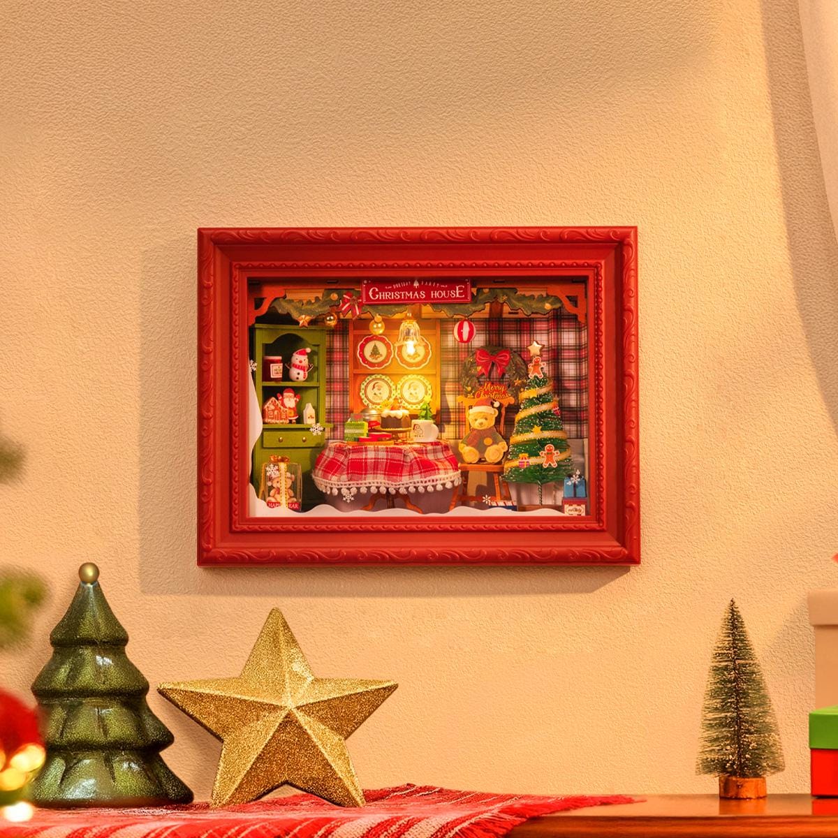 ROKR Rolife Christmas Eve Miniature Room 3D Wooden Puzzle DP005