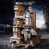 ROKR Space Shuttle 3D Wooden Puzzle Kit LKA02 -LED Launch Pad Model