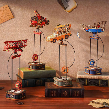 ROKR Road Tripper Pendulum Balance 3D Wooden Puzzle MCD03