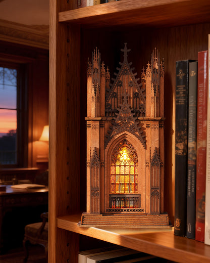 Rolife Twin-Tower Cathedral 3D Wooden Puzzle Kit (TGA01)
