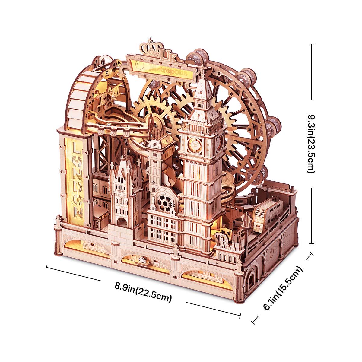 ROKR London Marble Run 3D Wooden Puzzle EGB01