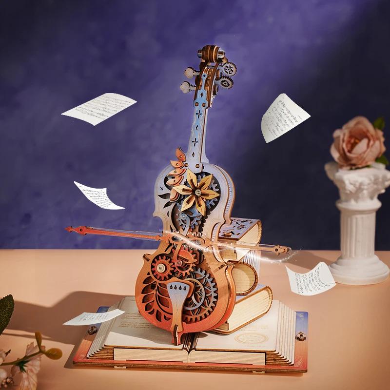 ROKR Symphony of Gorgeous Dreams 3D Wooden Music Box Puzzle AMK63M