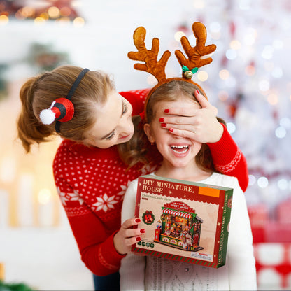 Rolife Christmas Candy Stand DIY Miniature House DS043