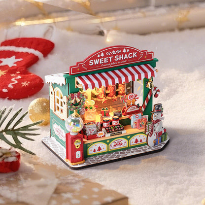 Rolife Christmas Candy Stand DIY Miniature House DS043