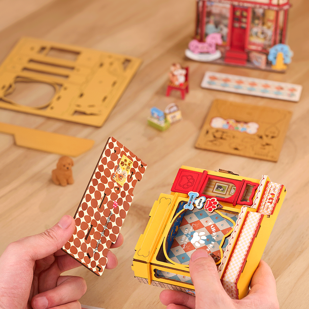Rolife DIY Miniature House – Whimsy Toy Shop Wooden Puzzle Kit (DS044)