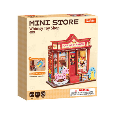Rolife DIY Miniature House – Whimsy Toy Shop Wooden Puzzle Kit (DS044)