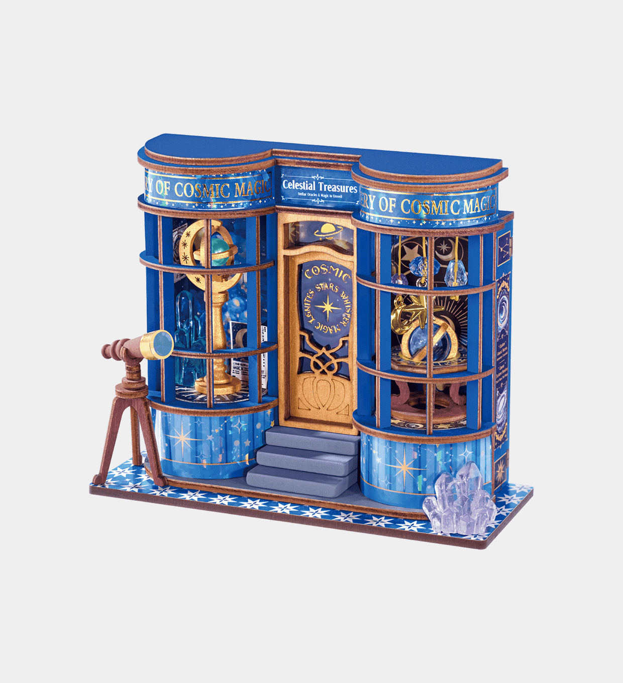 Rolife DIY Miniature House – Magic Astronomy Shop Wooden Puzzle Kit (DS048)
