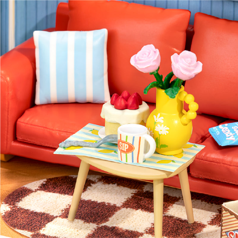 Rolife Country Blue Lounge DIY Miniature House Kit (DWS05)