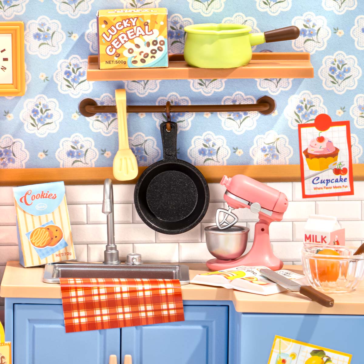 Rolife Homely Baking Kitchen DIY Miniature House DWS08B