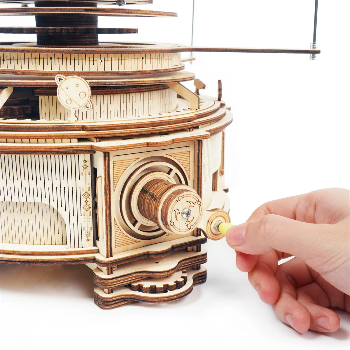 ROKR Mechanical Orrery 3D Wooden Puzzle DIY Model Kit ST001