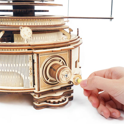 ROKR Mechanical Orrery 3D Wooden Puzzle DIY Model Kit ST001