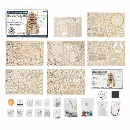 ROKR Mechanical Orrery 3D Wooden Puzzle DIY Model Kit ST001
