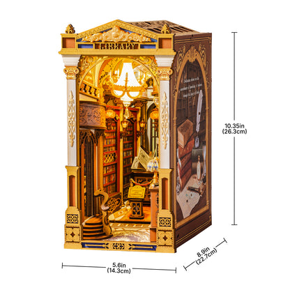 Rolife DIY Book Nook – Library of Wonders Wooden Puzzle Kit (TGB16)
