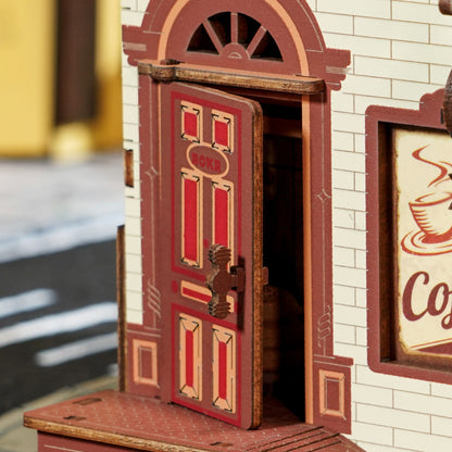 ROKR Dream Coffee Factory Wooden Music Box Mechanical 3D Puzzle EAB02