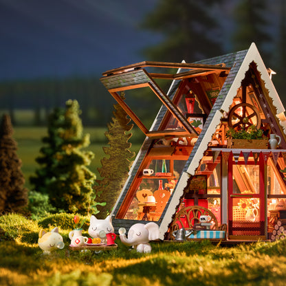 Rolife A-Frame Cabin DIY Miniature House DG181