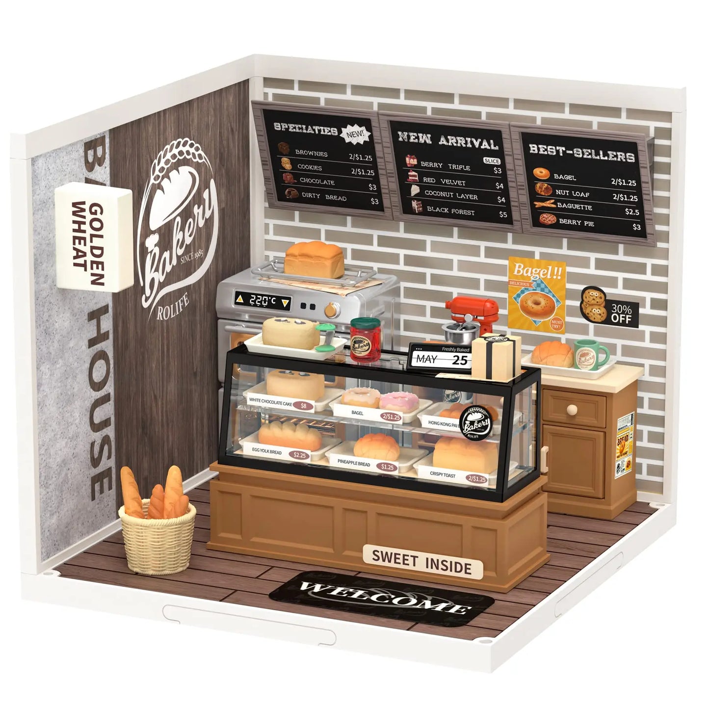 Robotime Rolife Super Creator Series DIY Miniature House Model Kit DW004 DW005B DW006