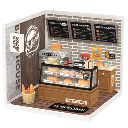 Robotime Rolife Super Creator Series DIY Miniature House Model Kit DW004 DW005B DW006