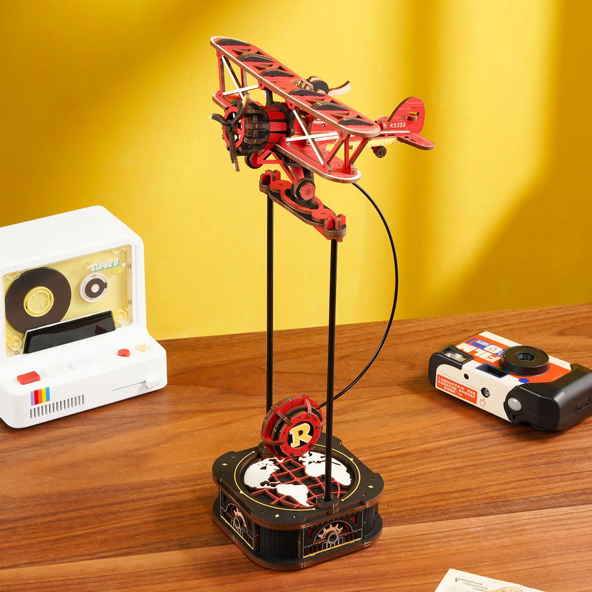 Robotime ROKR Gravity Swing – 3D Wooden Puzzle Kit with Interactive Motion & Ocean-Inspired Designs for Teens & Adult