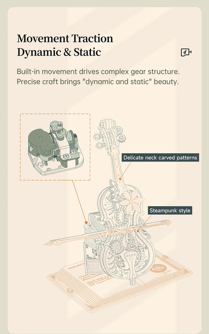 Robotime Rolife Sunset Carnival Series DIY Wooden Puzzle Music Box Model Kit AMT01 AMK81 AMK63