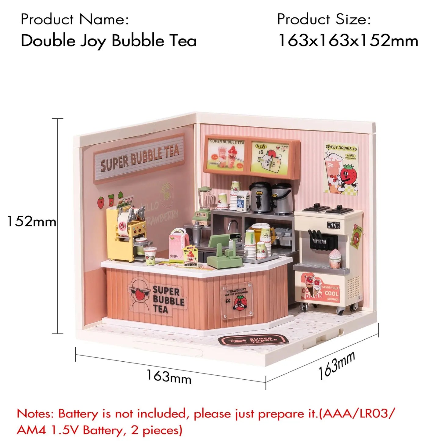 Robotime Rolife Super Creator Series DIY Miniature House Model Kit DW004 DW005B DW006