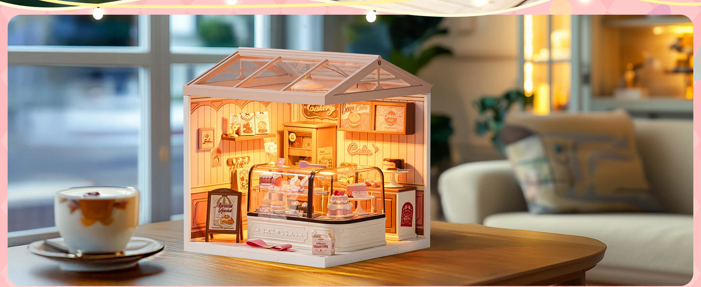 Robotime Rolife Super Creator Series DIY Miniature Dollhouse Model Kit DW019B DW018B DW017B