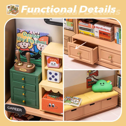 Robotime Rolife Super Creator Series DIY Miniature House Model Kit DW004 DW005B DW006