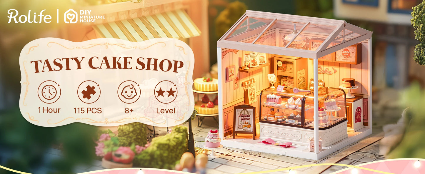 Robotime Rolife Super Creator Series DIY Miniature Dollhouse Model Kit DW019B DW018B DW017B