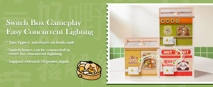 Rolife Hong Kong Bites Cafe Miniature House 3D Puzzle DIY Model Kit DW021 DW022 DW020