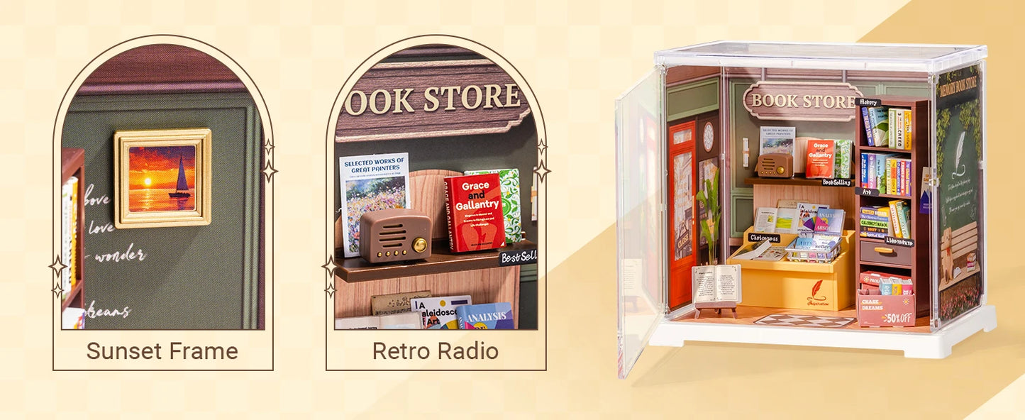 Rolife Super Creator Mini Series Dollhouse 3D Puzzle DIY Miniature House Model Kit