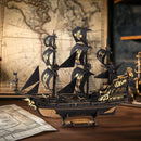 Robotime ROKR 3D Wooden Seahorse Barque Puzzle Kit – Nautical Ship Model for Home Décor & Gift Idea for Teens & Adults