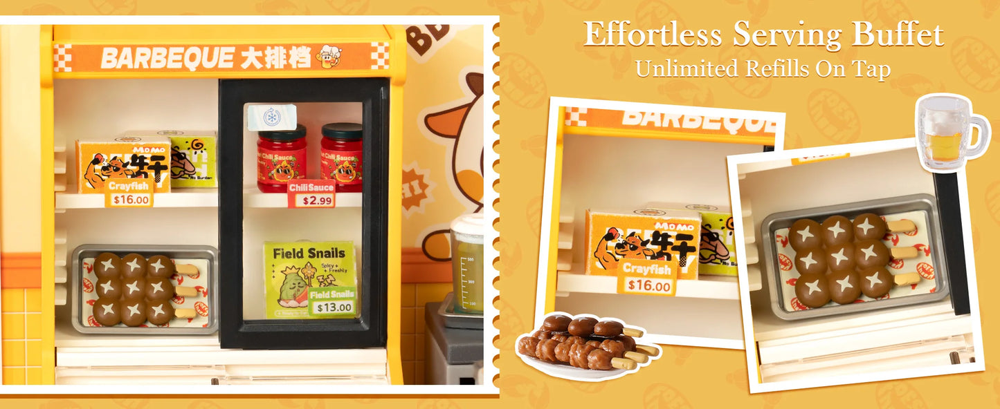 Rolife Hong Kong Bites Cafe Miniature House 3D Puzzle DIY Model Kit DW021 DW022 DW020