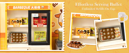 Rolife Hong Kong Bites Cafe Miniature House 3D Puzzle DIY Model Kit DW021 DW022 DW020