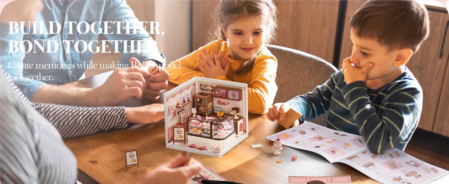 Robotime Rolife Super Creator Series DIY Miniature Dollhouse Model Kit DW019B DW018B DW017B