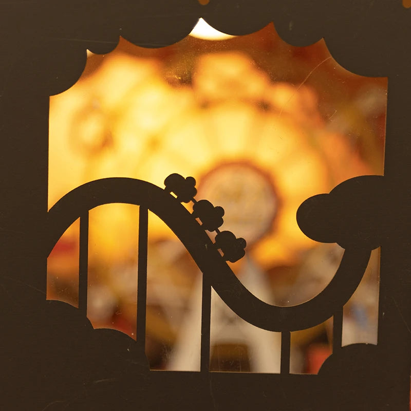 Robotime Rolife Sunset Carnival Series DIY Wooden Puzzle Music Box Model Kit AMT01 AMK81 AMK63