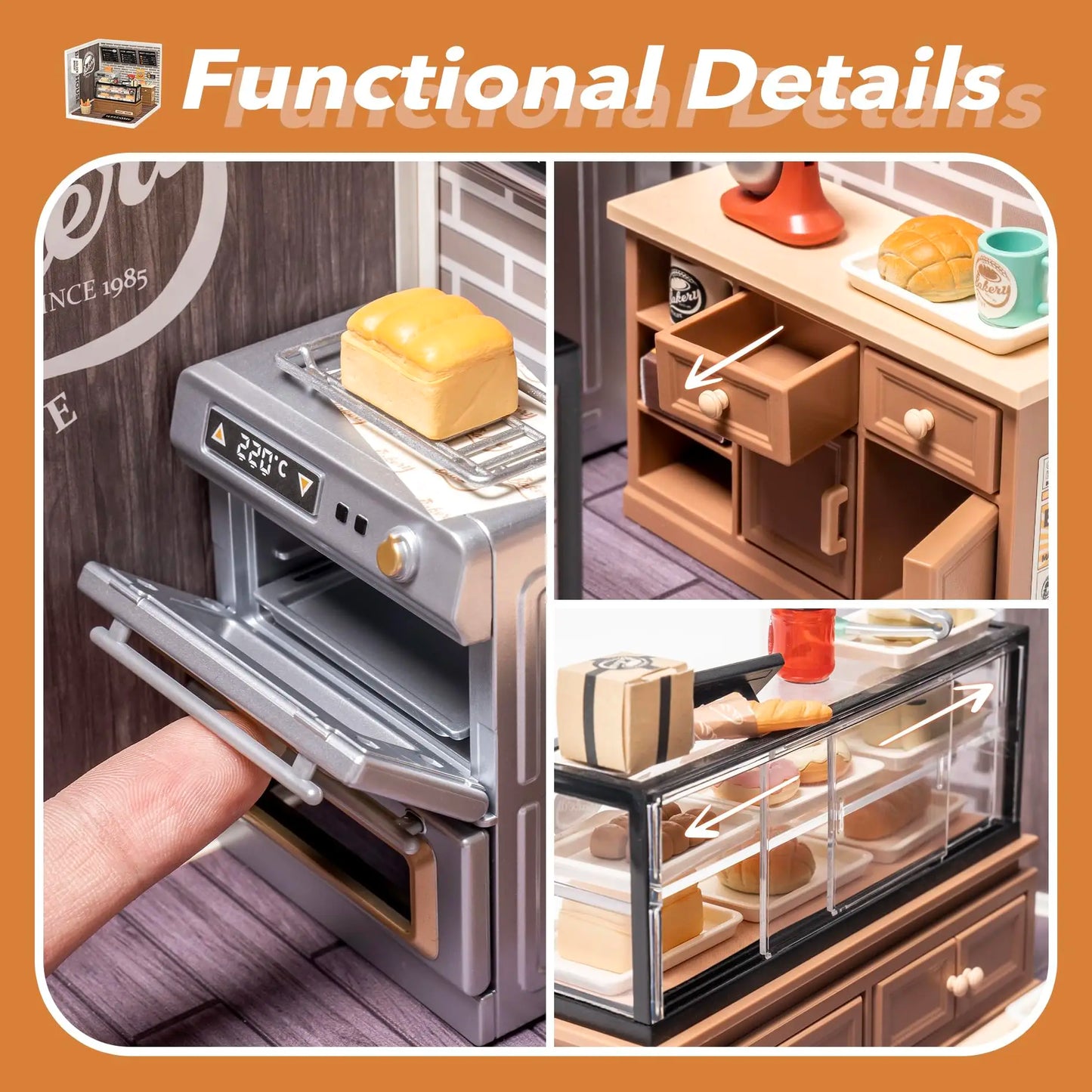 Robotime Rolife Super Creator Series DIY Miniature House Model Kit DW004 DW005B DW006