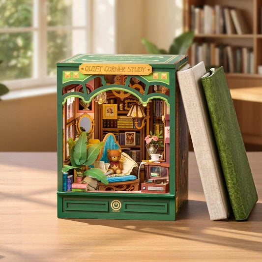 Rolife Quiet Corner Study DIY Book Nook Kit (TGE03)